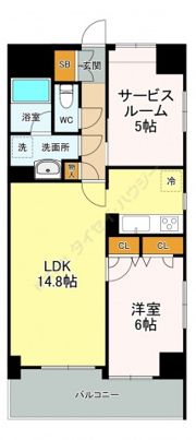 ジェイシティ八丁堀の間取り画像