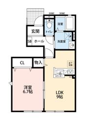 パストラル沼 1の間取り画像
