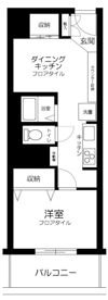 川口寿コーポの間取り画像