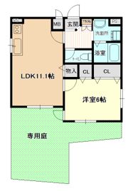 スタジオーネの間取り画像