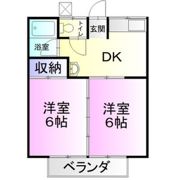 コーポ並木の間取り画像