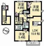 サンフラワー F棟の間取り画像