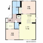 コスモスコーポラス D棟の間取り画像