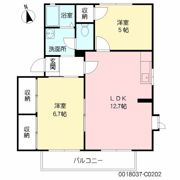 クレール新春日 C棟の間取り画像