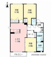 アンビシヨン A棟の間取り画像