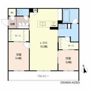 リバージュ若葉の間取り画像