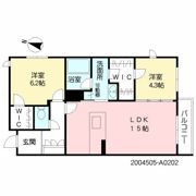 シャーメゾンRock Fieldの間取り画像