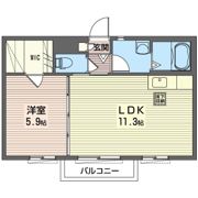 オリエンタル Aの間取り画像