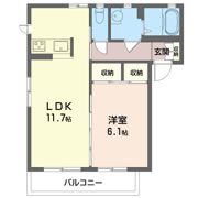 カトリーヌ Fの間取り画像