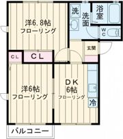 ランドコートA棟の間取り画像