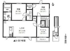 フォレストガーデン2 B棟の間取り画像