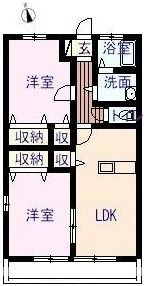 ウィズハイム曙の間取り画像