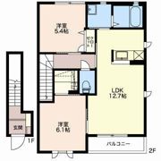 シュクレ山代の間取り画像