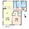 富貴原ハイツ Aの間取り画像
