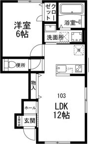 ブロンクスハウスの間取り画像