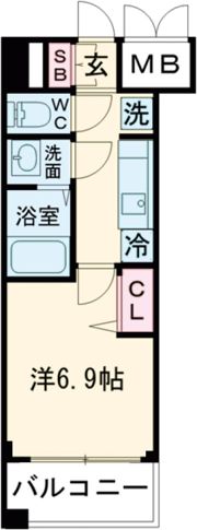 プレサンス京都東寺の間取り画像