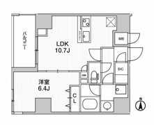 Weave Base-UENO NORTHの間取り画像