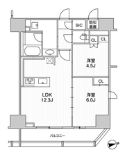 ザ・ライオンズフォーシア町屋の間取り画像