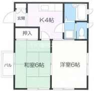 萩原アパート（鶴見）の間取り画像