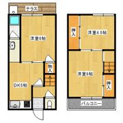 中曽司町戸建の間取り画像