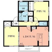 相原スクエアB区の間取り画像