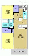 ARTH平松の間取り画像