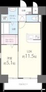 テイルガーデン博多の間取り画像