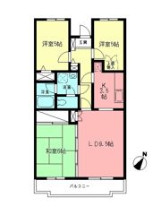 原当麻Mハイツの間取り画像