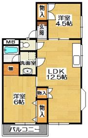 エスパース上宿の間取り画像