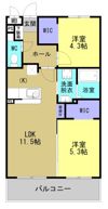 ARTH平松の間取り画像