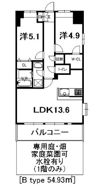 アーペブローネ上志津の間取り画像