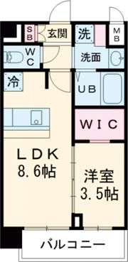 プレサンスTHE KYOTO 東福寺 EASTの間取り画像