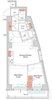 エストゥルース府中の間取り画像