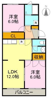 ヴィラ弥生の間取り画像