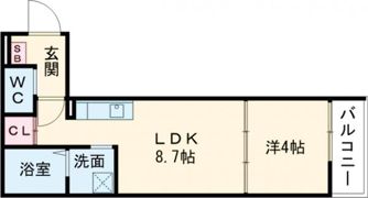 AXIA CITY 神戸松原の間取り画像