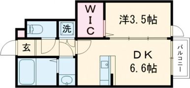 アンセル長町Bの間取り画像