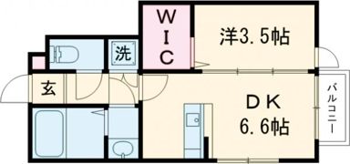 アンセル長町Aの間取り画像
