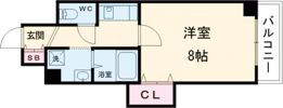 アミーグランコート三宮の間取り画像