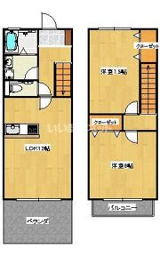 香西北町タウンハウスA棟の間取り画像