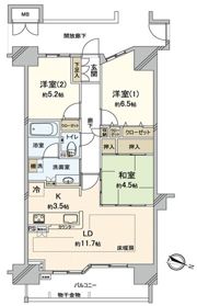 ポレスター浦和常盤の間取り画像