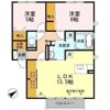 イーストヒルズ高松 Cの間取り画像
