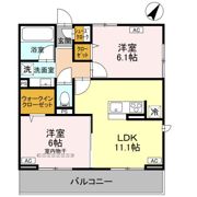 ノーブルラフィネ万平町 Aの間取り画像