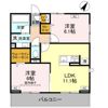 ノーブルラフィネ万平町 Aの間取り画像