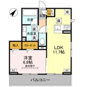 ノーブルラフィネ万平町 Bの間取り画像