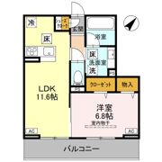 ノーブルラフィネ万平町 Bの間取り画像