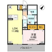 ノーブルラフィネ万平町 Bの間取り画像
