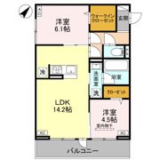 ノーブルラフィネ万平町 Bの間取り画像