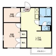 ルミエールタムラ Bの間取り画像