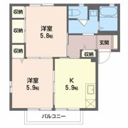 サニーハウス大岩 Aの間取り画像