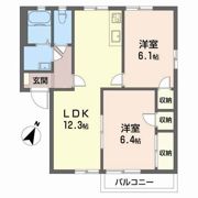 パークヒルズ Dの間取り画像